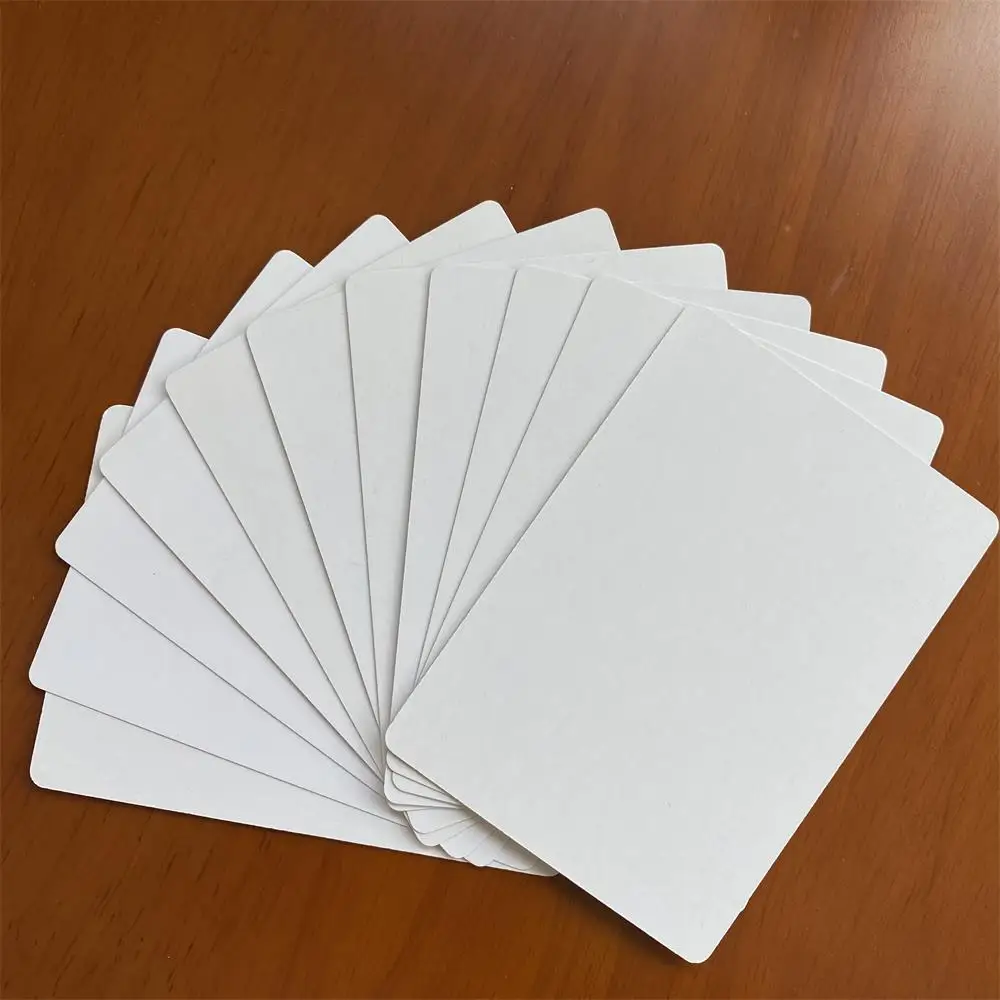 Cartes À Jouer En Papier Blanc Rigide Vierge, 100 Pièces, Cartes Postales,  Papier Peint Fait À La Main, Message - Jeux De Société - AliExpress