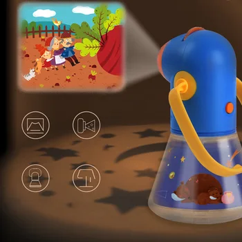 

Projector Night Light Flashlight Children's Multi-function Story Three In One Starry Sleeping Light Baby Toy Night Light Toy