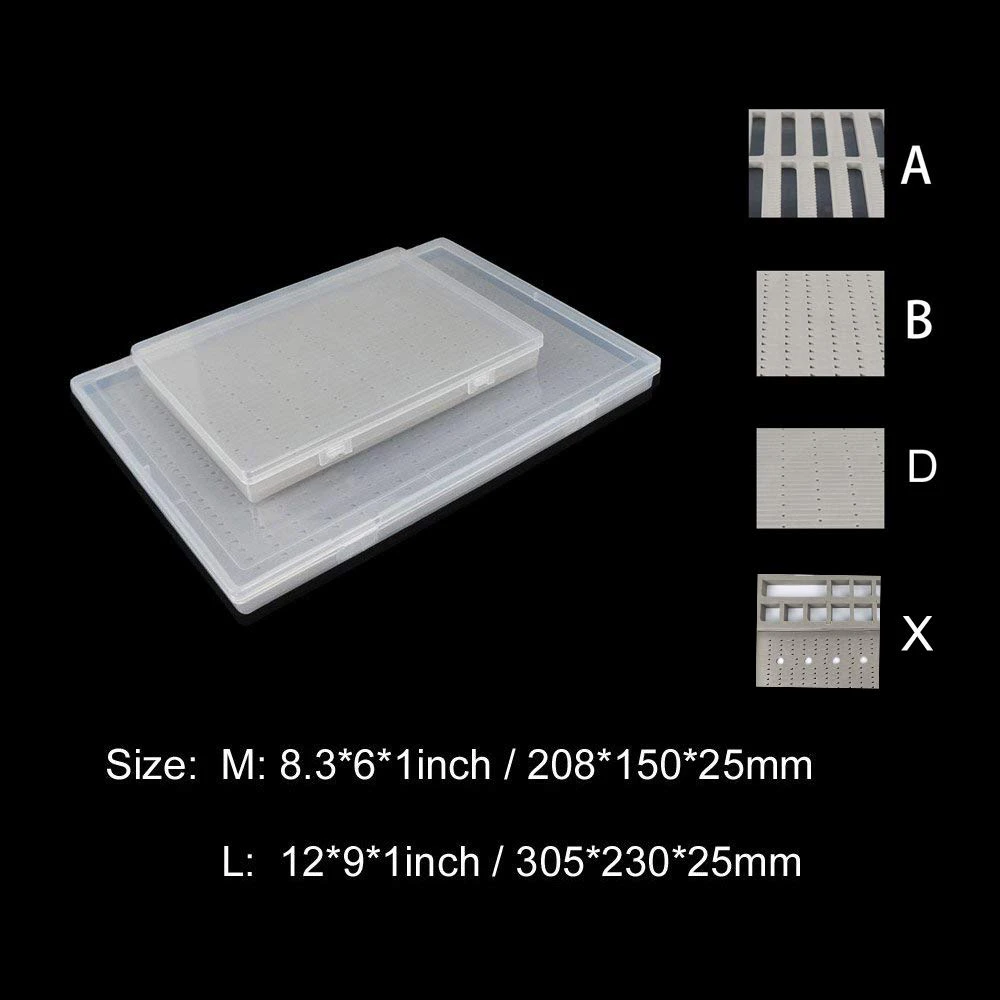 Aventik Super Large Capacity Clear Lid Slim Fly Boxes Competition Fly