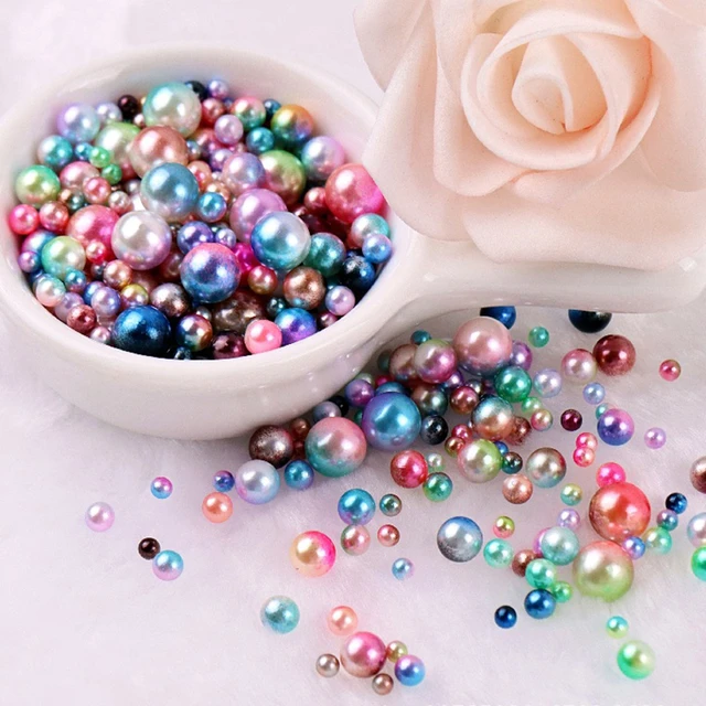 3-8mm Mixed Size Colorful Pearls Round Beads Acrylic Imitation Pearl For  DIY Jewelry Making Crafts Handmade Necklaces Supplies - AliExpress