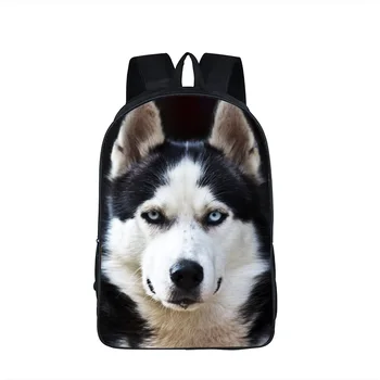 

Dog Boxer Husky Backpack For Teenager Children School Bags Staffordshire Bull Terrier German Shepherd Backpack Animal Kids Bag