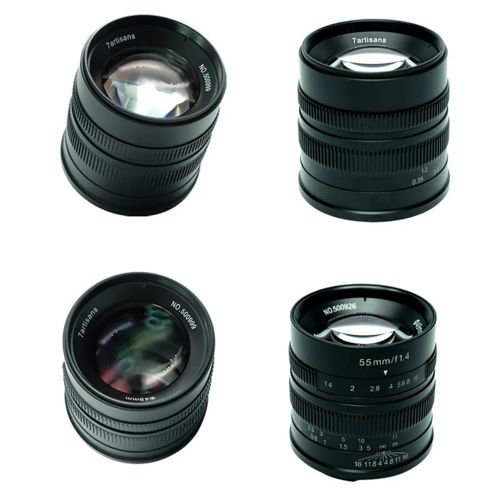 7 artisans 55mm F1.4 Prime Lens to All Single