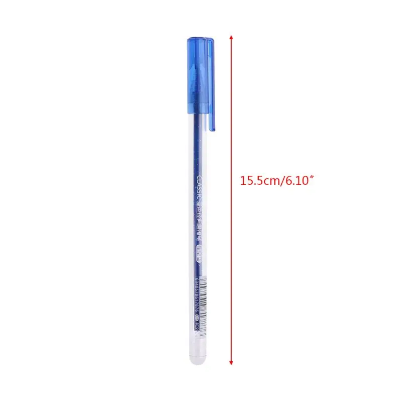 

12 pcs Luxury Erasable 0.5mm Gel Pen Blue Ink Slim Ballpoint Writing Tool Supply