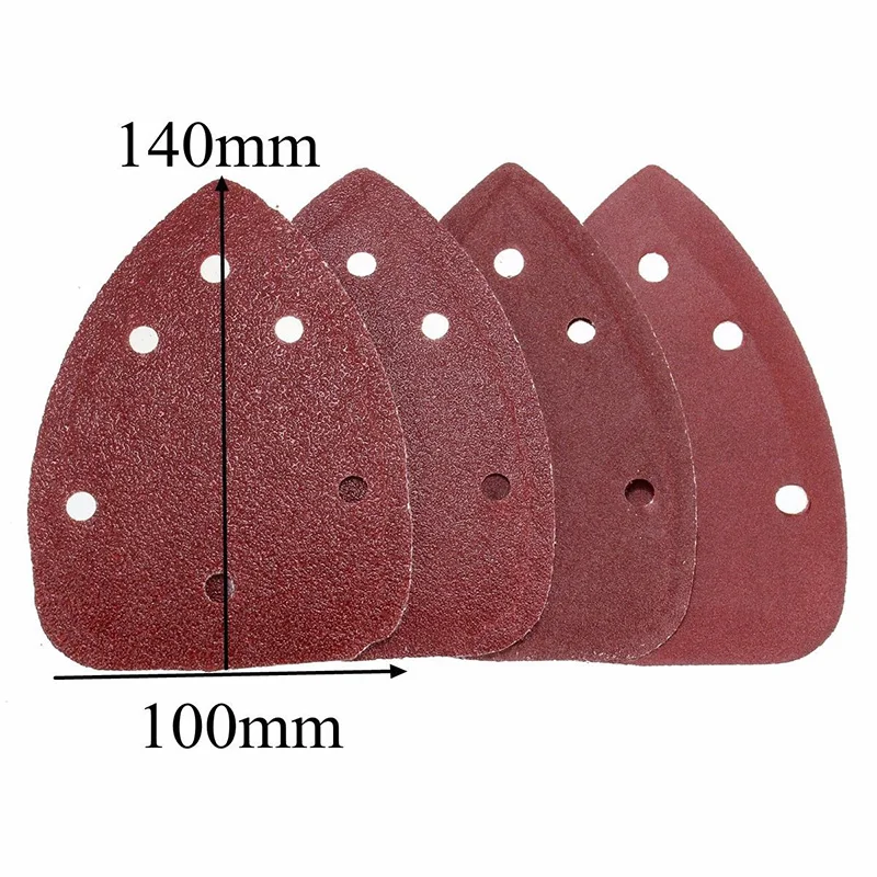 40Pcs 5.5" 6Holes Sanding Discs 60 80 120 240Grit Orbital Sander Pads Sandpaper