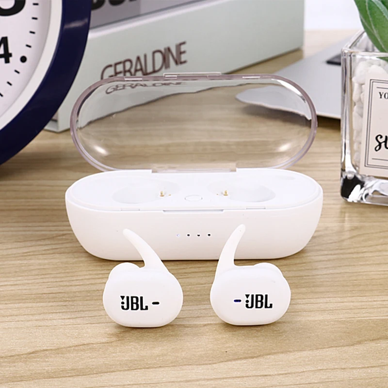 I12 Tws 5,0 Bluetooth спортивные наушники игровая гарнитура стерео беспроводные наушники с микрофоном зарядная коробка лучше, чем i7S i18 i9 - Цвет: White