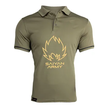 

Summer Men Polo Shirt Brand Clothing Dragonball Saiyan Print Polo Men Business Casual Male Short Sleeve Breathable Soft Polo