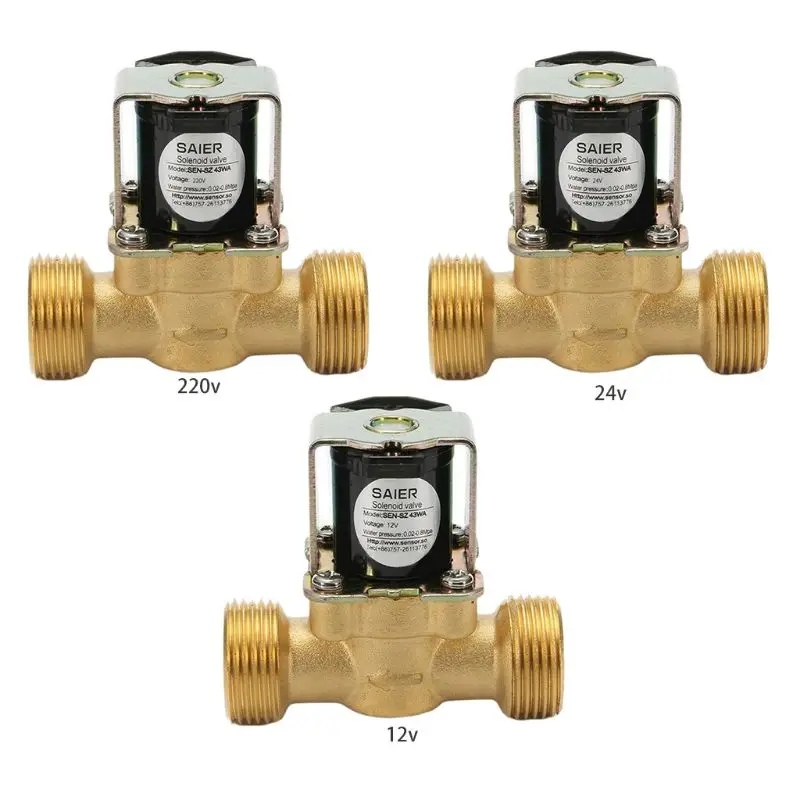 " 12 V 24V DC Электрический соленоидный Солнечный водонагреватель клапан аксессуары для дома
