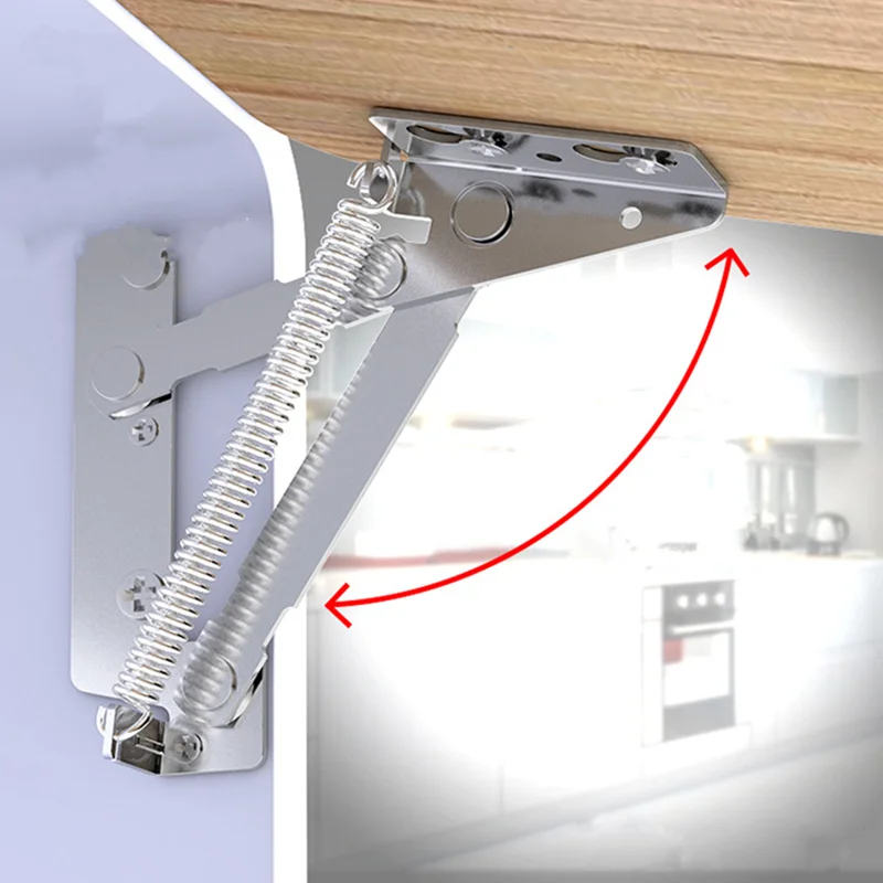 2pcs 80 Degree Folding Sofa Bed Spring Hinge Door Lift Up Stay