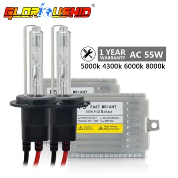 

Fast Bright 55W H7 Xenon HID Ballast Kit H1 H4 H11 H3 9005 9006 881 D2S Xenon HID Kit 4300k 5000k 6000k 8000k Car Light Bulb