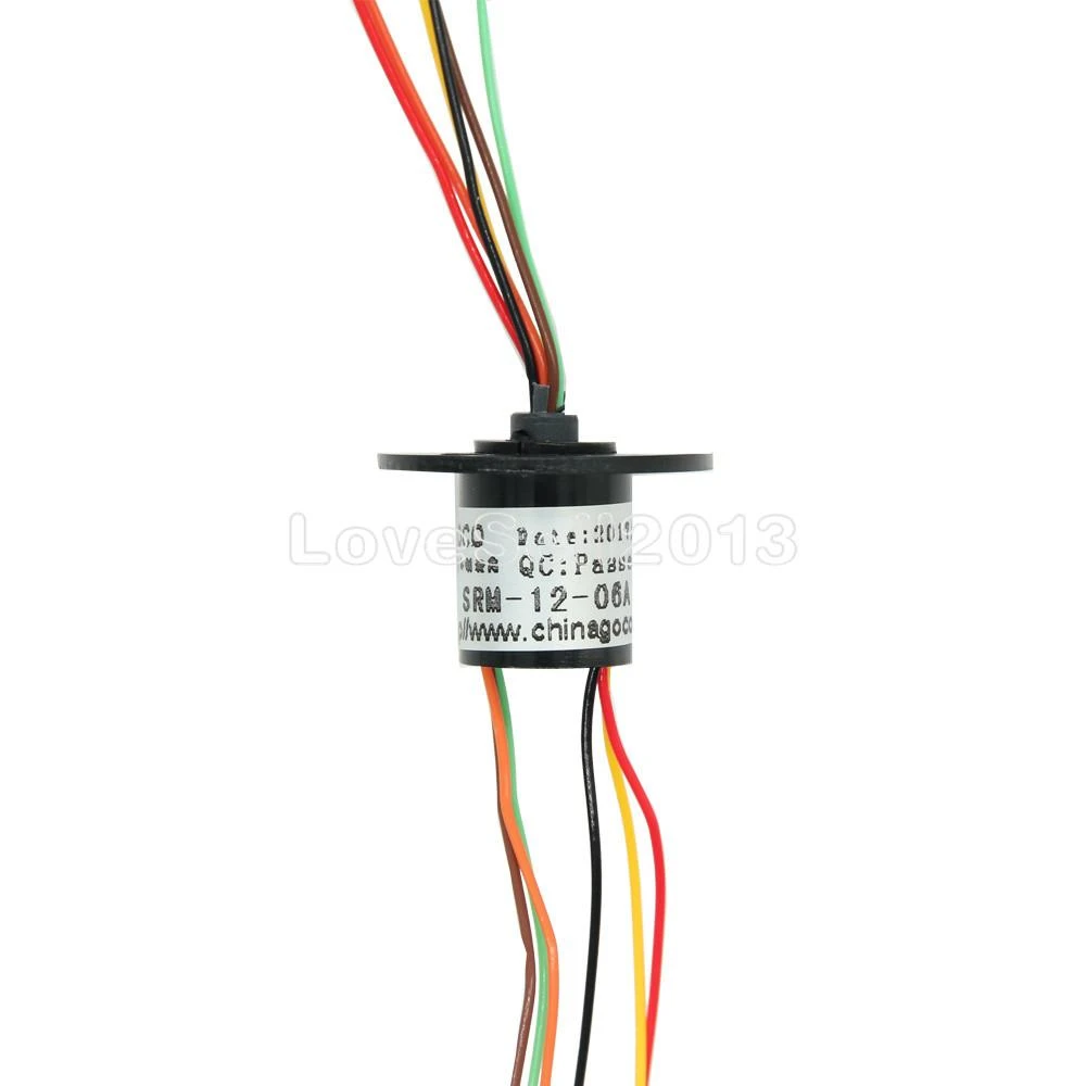 12.5mm 300Rpm 6 Wires CIRCUITSx2A Capsule Slip Ring AC 240V for Monitor Robotic 12.5mm 300Rpm 6 Wires CIRCUITSx2A Capsule Slip Ring AC 240V for Monitor Robotic