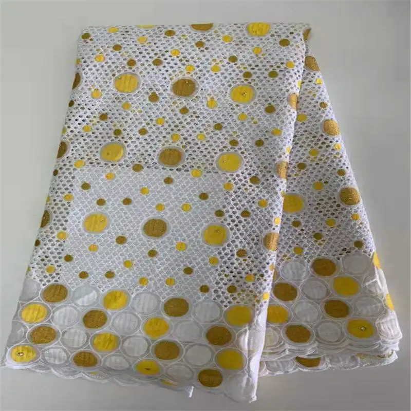 AF! Лучшие продажи нигерийские перфорированные хлопчатобумажные кружевные ткани высокого качества африканские кружевные ткани кружевной хлопковый материал! J91018