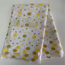 AF! Лучшие продажи нигерийские перфорированные хлопчатобумажные кружевные ткани высокого качества африканские кружевные ткани кружевной хлопковый материал! J91018