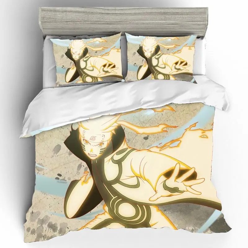 Наруто домашний текстиль постельное белье Ropa De Cama Sabanas подарок 3d комплект постельного белья королевского размера Комплект постельного белья s для девочек постельное белье поплин