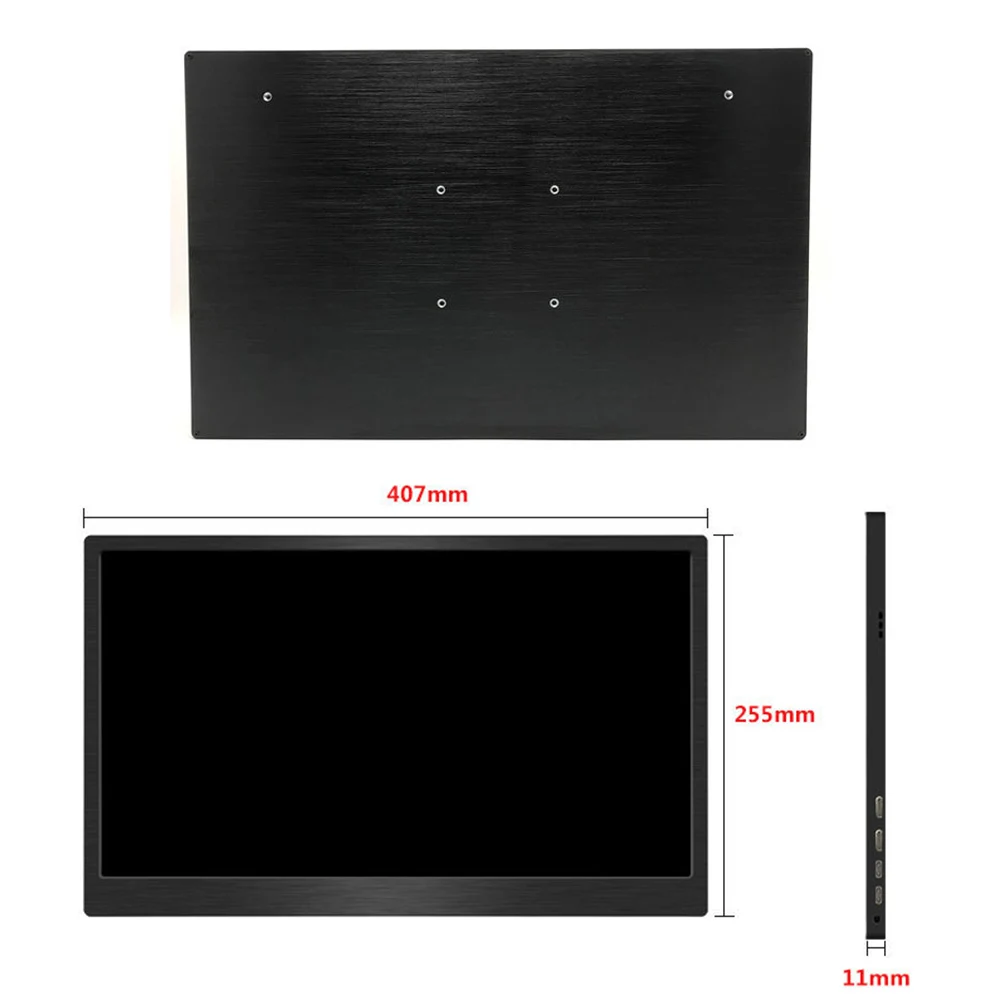 Портативный блок питания 17 3 дюйма 4K HDR PD Type c монитор для компьютера NUC игровая