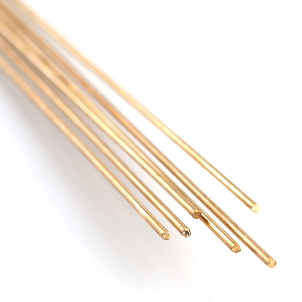 

50pcs Brass Welding Wire Electrode 1.6mm*250mm Soldering Rod No Need Solder Powder