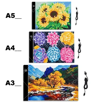 

PDMDOG A3/A4/A5 Three Level Dimmable Led Light Pad,Tablet Tools Diamond Painting Accessories Diamond Embroidery Eye Protection