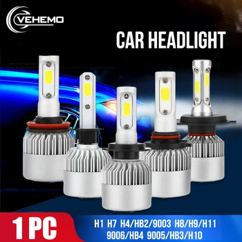 

Vehemo Universal lamp Light S2 H7/H4/H11/9006/9005/H1 LED Headlight Headlamp Car Head Light Lamp 6000K Bulbs LED Fog Light