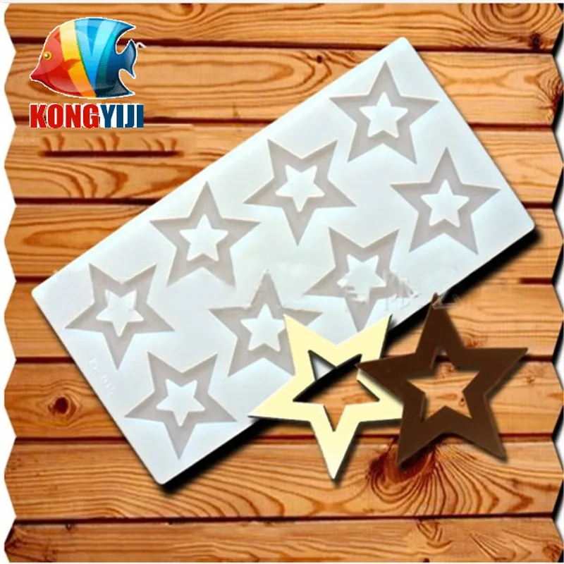 3D Звезда Кондитерская форма для украшения тортов силиконовая рукоделия в форме