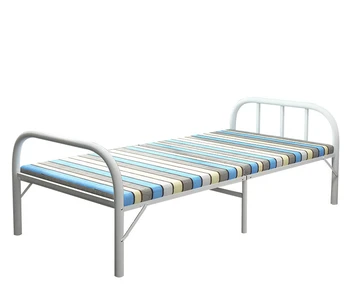 

Nap Folding Bed Single Portable Home Simple Bed Double Office Nap Bed Adult Military Bed Economy Folding Bed