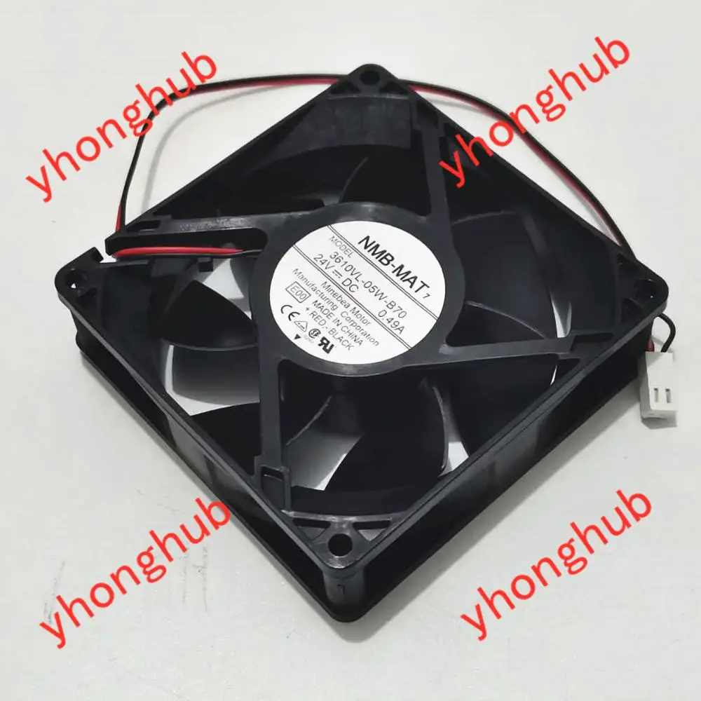 NMB MAT 3610VL 05W B70 E00 Сервер охлаждающий вентилятор DC 24V 0.49A Размеры: 90x90x25 мм 2