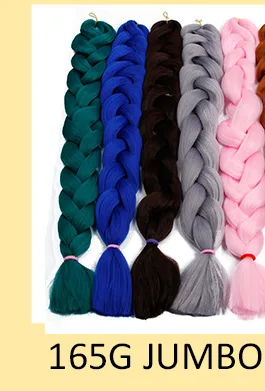 Hair Braid Synthetic Jumbo False Braid Pre Stretched Afro Wholesale Ombre Braiding Hair Extensions  Color Dreadlocks