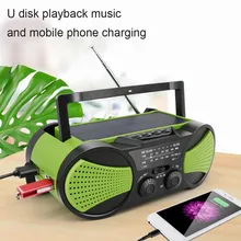 Аварийный Солнечный ручной радио динамик AM FM NOAA с светодиодный фонарик power Bank JLRL88