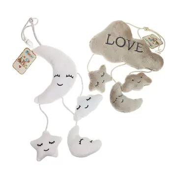 

Stroller Pram Rattle Bell Pushchair Hanging Star Toys Baby Musical Plush Bell