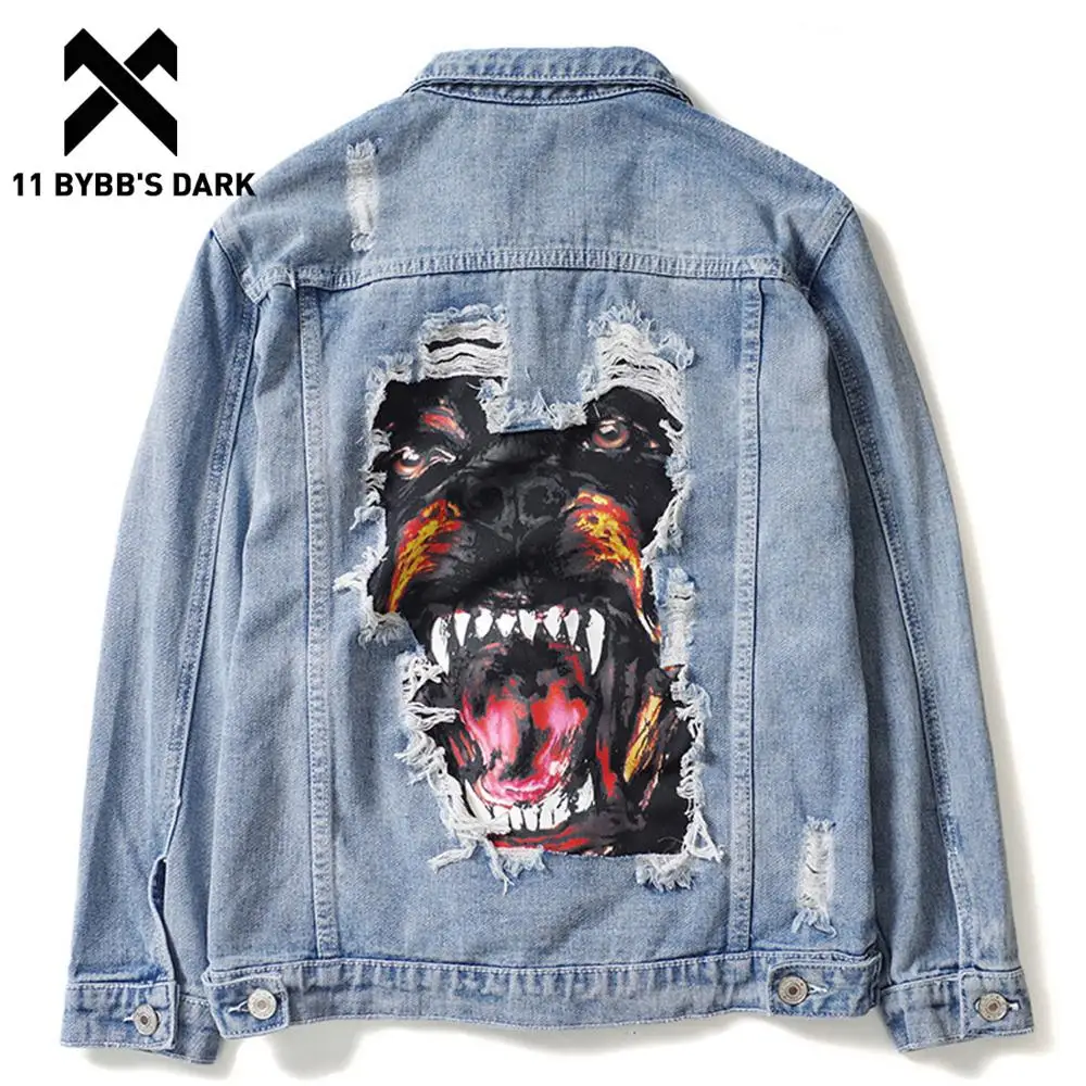 jean jacket with patches mens