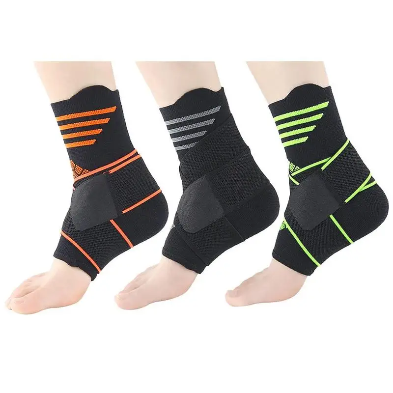 S-xl Sports Ankle Brace Compression Strap Sleeves Support 3d Weave Elastic Bandage Bone Care Foot Protective Gear Ligament Care