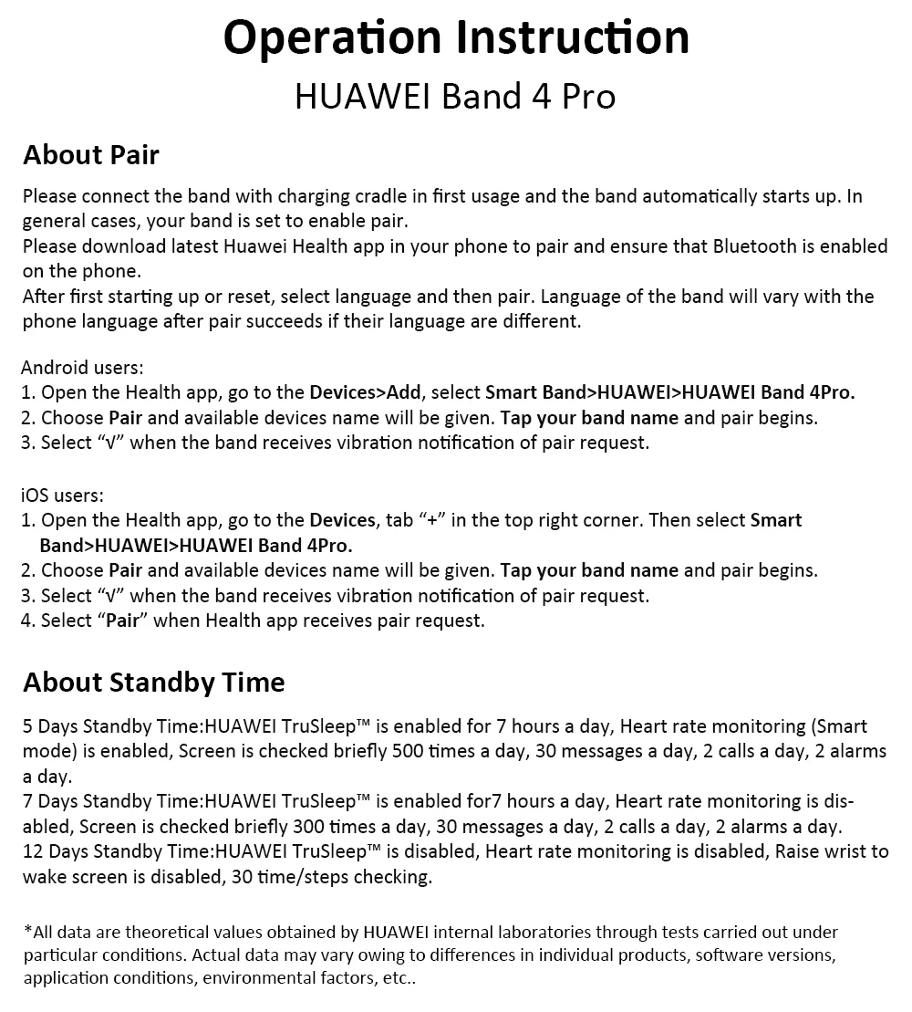 HUAWEI Band 4 Pro gps сенсорный экран Смарт-часы лица Водонепроницаемый BT Спорт фитнес-трекер монитор сердечного ритма браслет