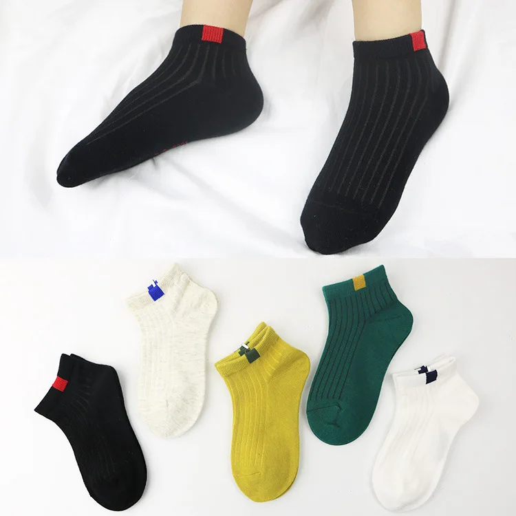 Cloth Label Children Short Socks Combed Cotton CHILDREN'S Socks Spring And Summer New Style Children's Socks Korean-style CHILDR