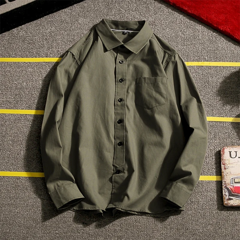 Рубашки для молодых мужчин с длинным рукавом ярких цветов Camisa, дышащая удобная свободная Облегающая рубашка из ткани высокого качества из чистого хлопка