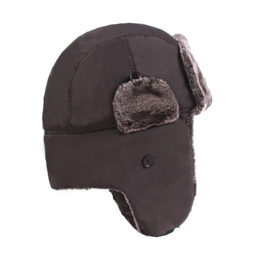 Зимняя мужская шапка для снежной погоды, утолщенные бархатные наушники для велоспорта, ветрозащитная шапка, лыжные наушники, флисовая уличная спортивная шапка для рыбалки