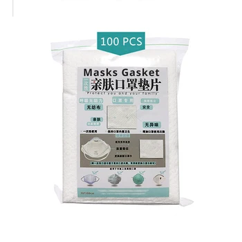 

100Pcs Disposable Masks Gasket Safety Mouth Face Mask Replacement Pad Filter Square Replaceable Suitable for All Kinds of Masks