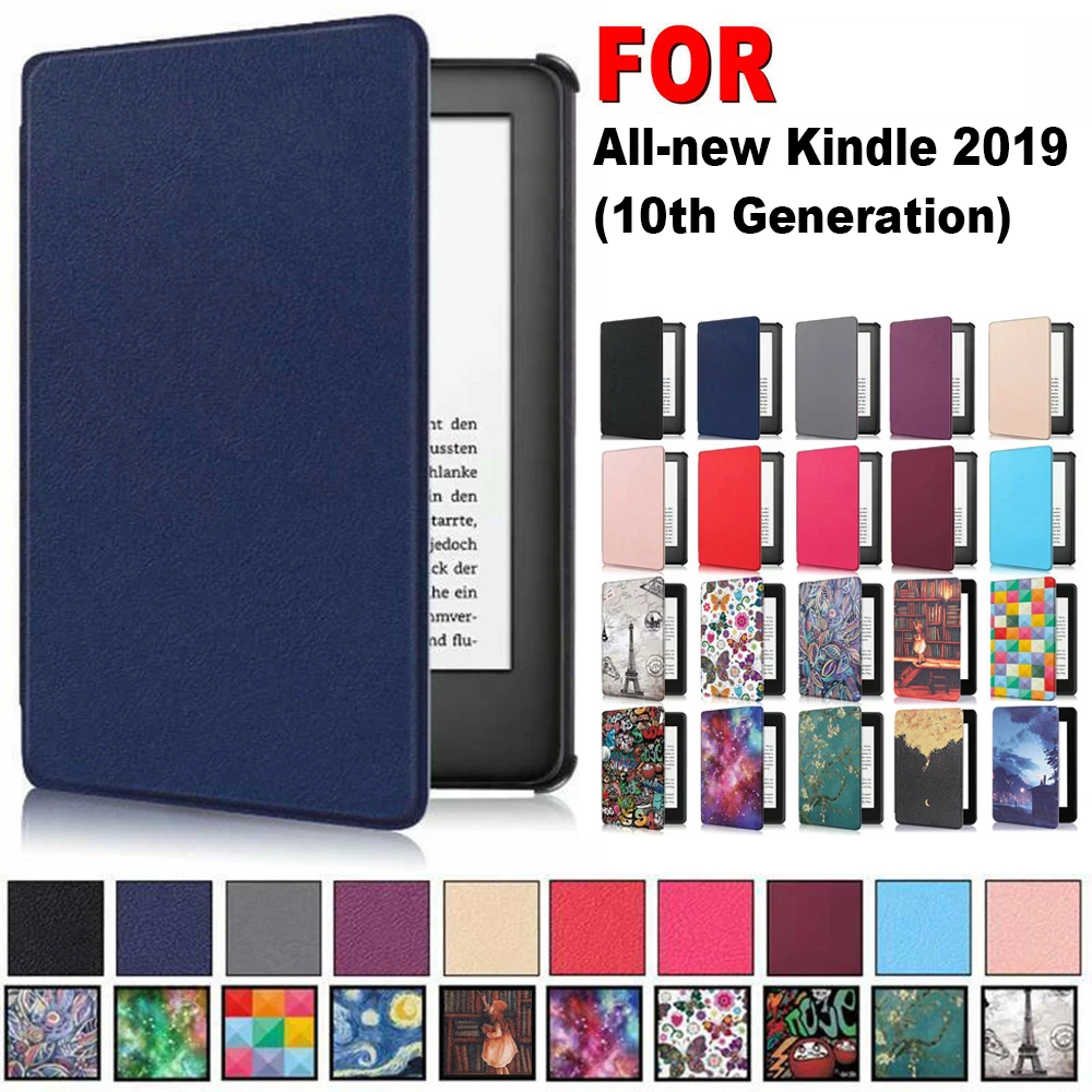 Умный чехол из ПУ кожи 1 шт. ультратонкий Магнитный защитный для Amazon Новый Kindle 10-го