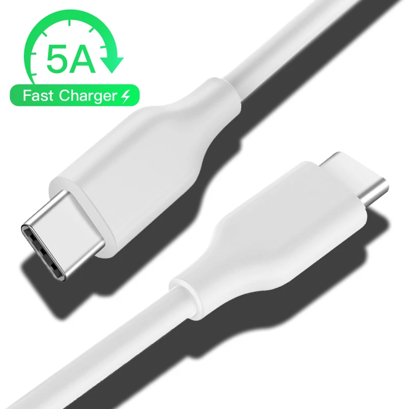 5A Кабель с разъемом USB Type C кабель Переходник на для Samsung Galaxy S9 Note 9 быстрой зарядки
