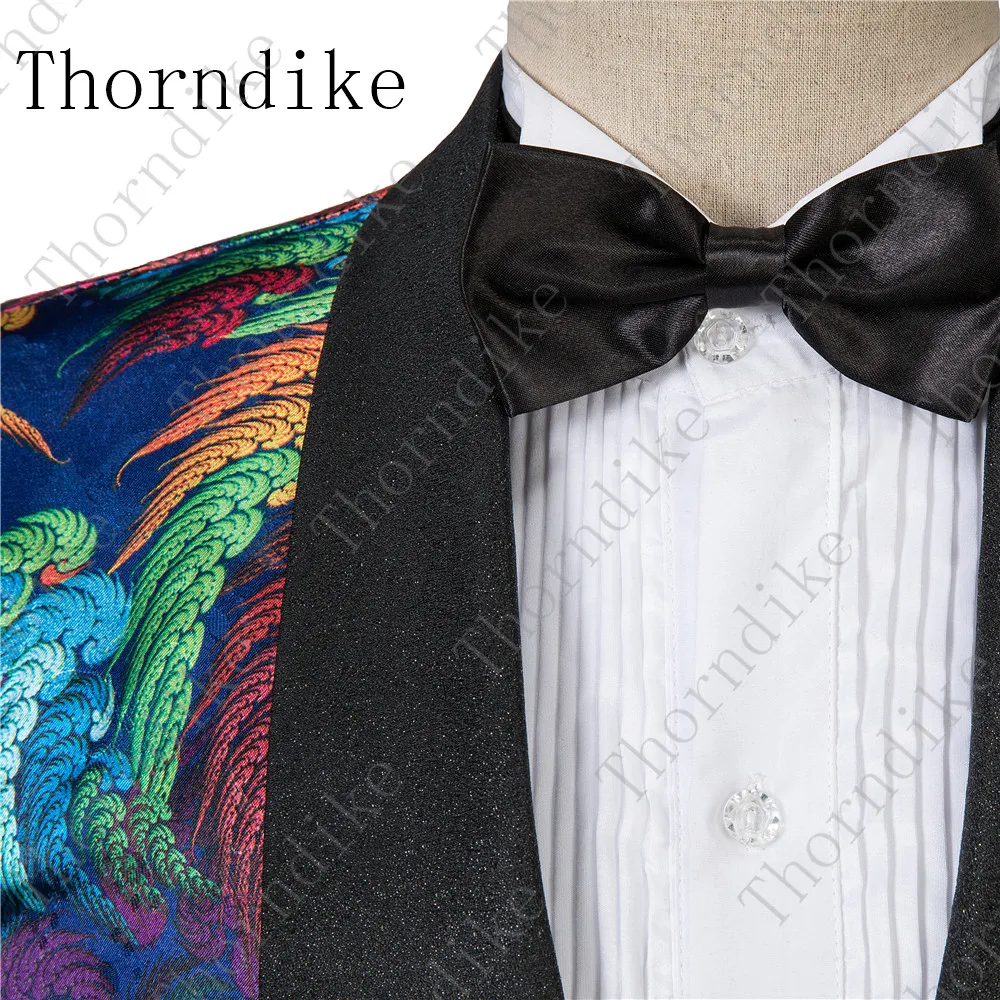 Thorndike весенний модный мужской блейзер с жаккардовым цветочным узором блейзер тонкий Masculino Выпускной вечерние куртки мужской Стильный Блейзер на заказ размер