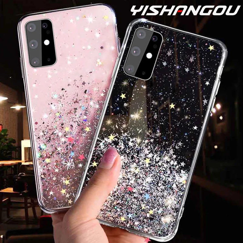 Роскошный блестящий чехол для Samsung S20 FE S21 S30 Plus Ultra A51 A71 A21S A81 A91 A70 A50 A20 A750 Note 20 10 S9 S10