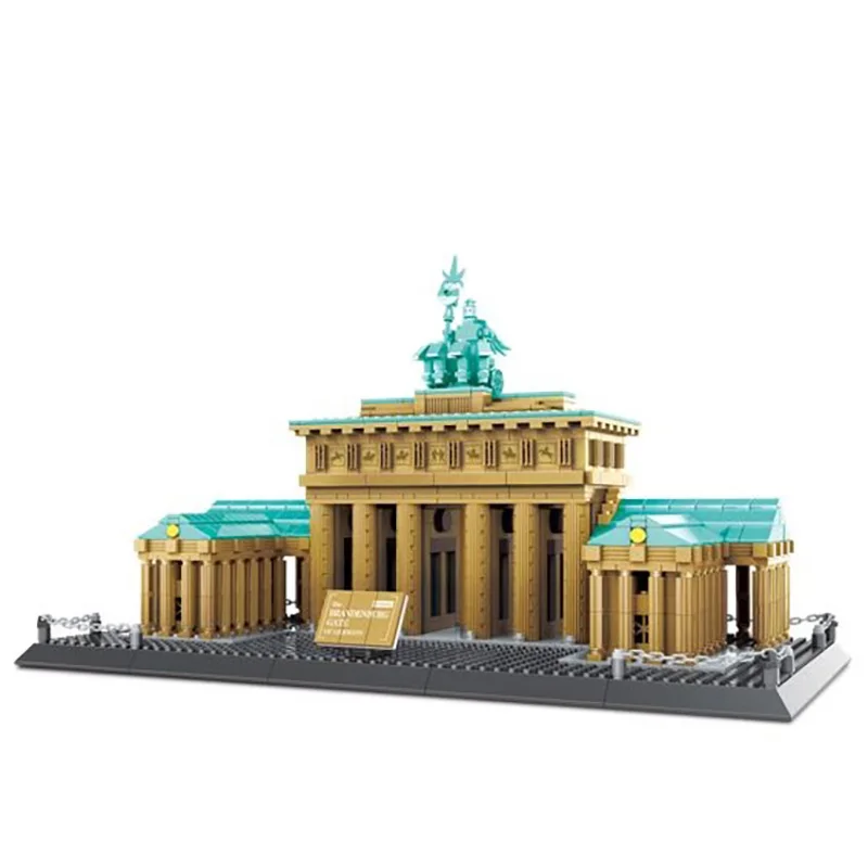 

City creators Street view famous Brandenburg Gate Berlin Germany Building Blocks model bricks toys gift compatible legoing