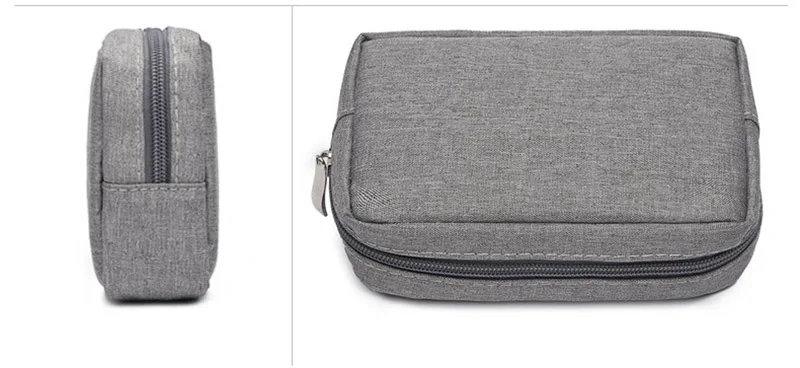 Travel Portable Digital Accessories Storage Bag USB Cable Charger Earphone Cosmetic Zipper Pouch Storage Organizer