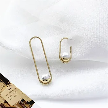 

Imitation pearl earrings female senior stud earrings 2020 new female metal earrings earrings .golden .different earrings fashion