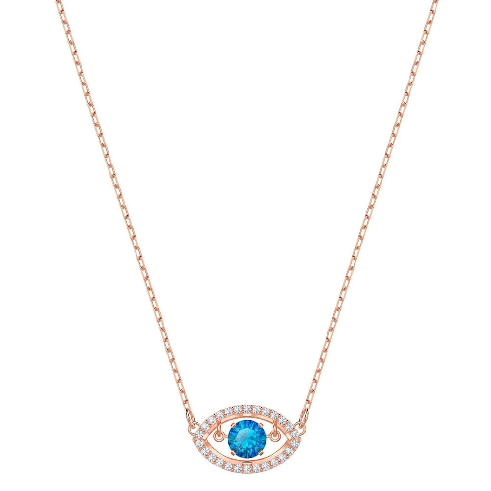 Новая мода ожерелье для женщин Луки Звезды месяц свинья Кристалл короткая цепочка простая темперамент ювелирные изделия лучший подарок - Окраска металла: 5