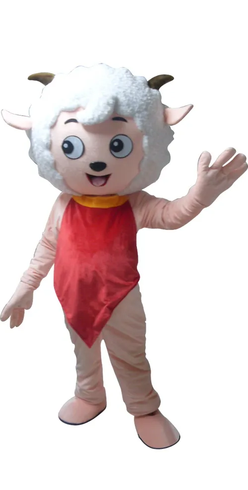 

Hot Sale Classic Version sheep white baby Mascot Costume Adult Halloween Birthday party cartoon Apparel Cosplay Costumes