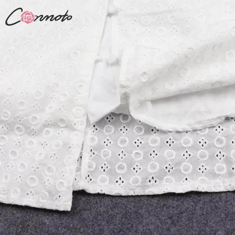 Conmoto, элегантное, белое, с вышивкой, короткие, вечерние, женское, модное, v-образный вырез, рукав-фонарик, мини платье, для девушек, повседневное, праздничное, Vestidos