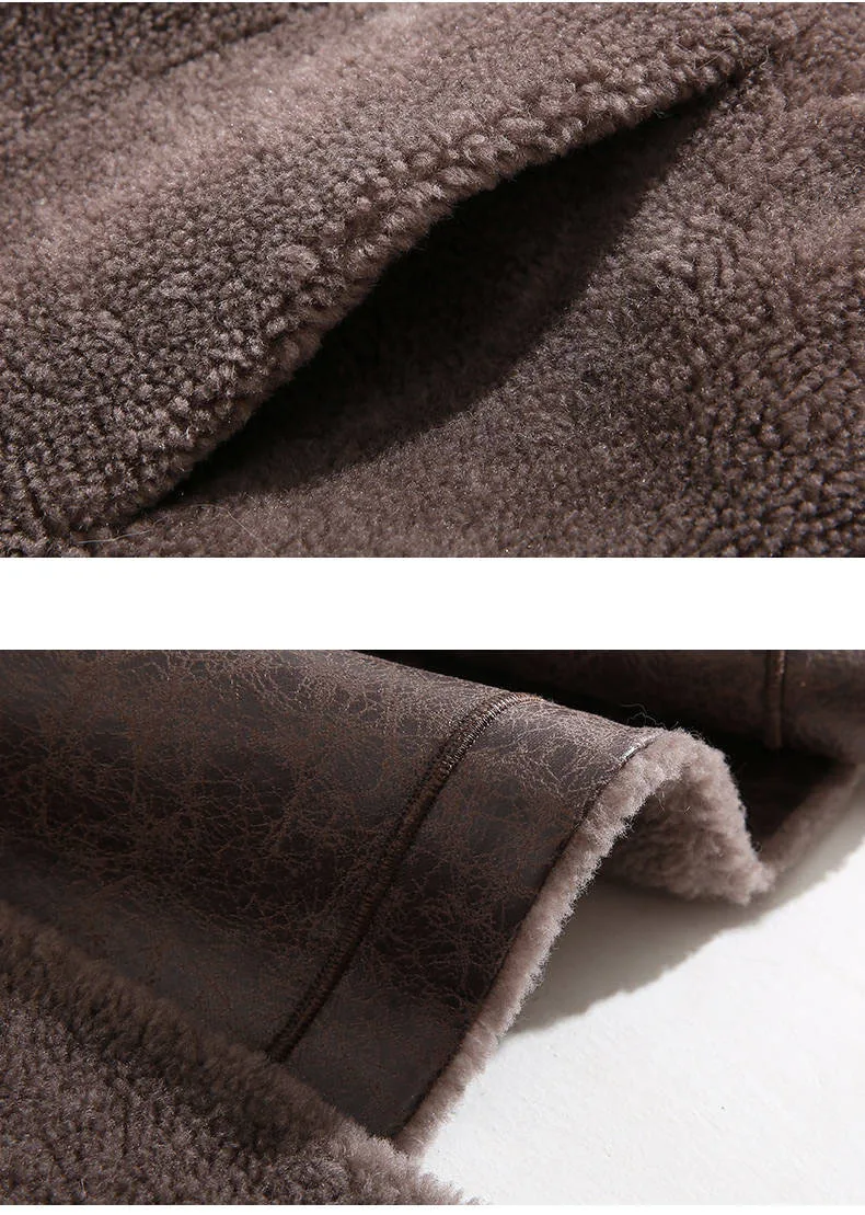 Новое поступление, осенне-зимнее женское винтажное пальто, натуральная оторочка из овечьей шерсти, пальто с капюшоном, куртка с воротником из натурального Лисьего меха, A90