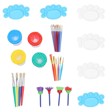 

34pcs Painting Tools Kit DIY Paintbrush Palette Art Supplies Drawing Brushes Set Gifts for Kids