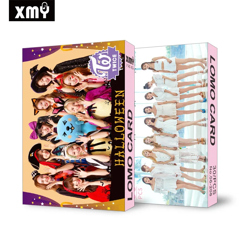 30 шт./компл. Kpop защищает Детские EXO IZONE Blackpink дважды GOT7 ЛОМО карта Новое поступление хорошее качество Альбом Плакат HD Фотокарта KPOP - Цвет: Twice 02