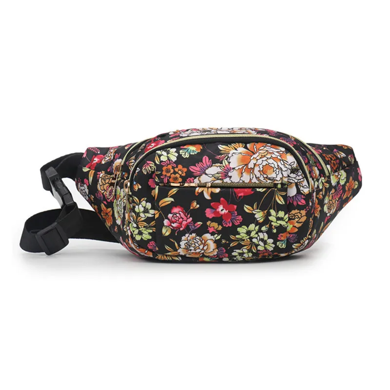 

SOURCE 2019 New Style Nylon Printed Multi-functional Single-shoulder Bag for Women Casual Sports Waist Pack Versatile Oblique Ba