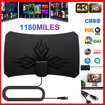 

1180 Mile Digital Antenna TV Indoor Amplifier Signal Booster DVB-T2 HDTV Antenna Isdb-Tb Satellite Signal Receiver TV Aerial