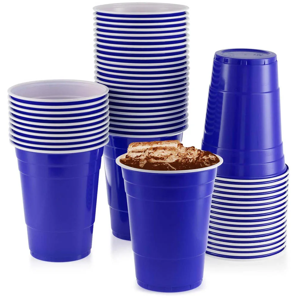 Exquisite 12 Ounce Disposable Purple Plastic Cups-50 Count